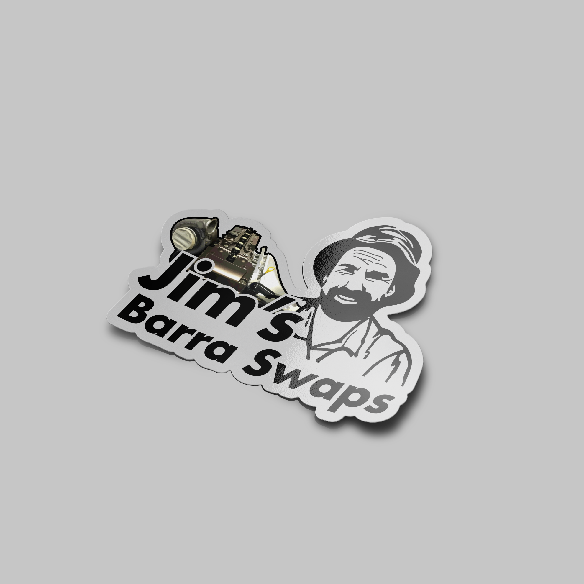 Jim's Barra Swaps Sticker