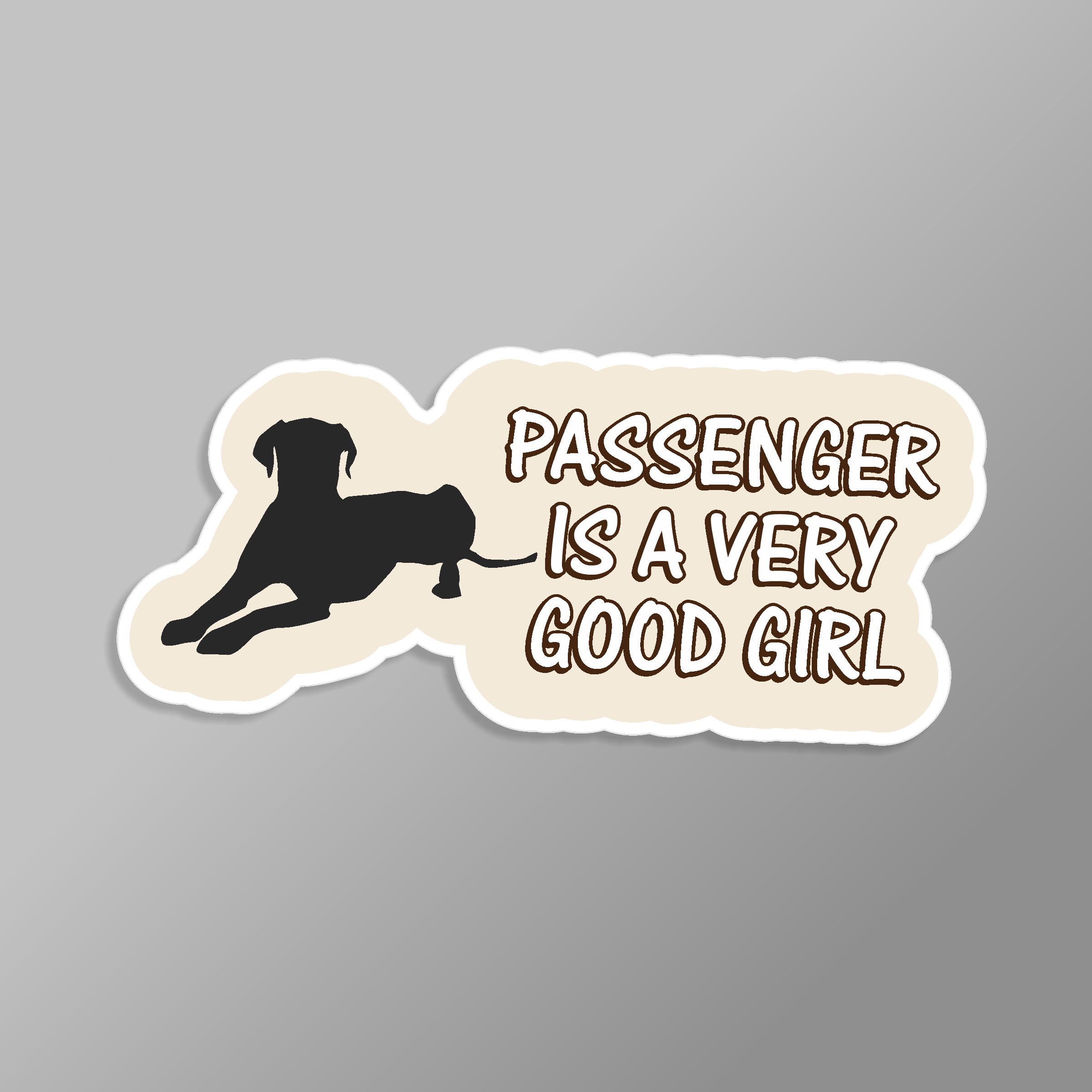 Passenger is a Very Good Girl Sticker