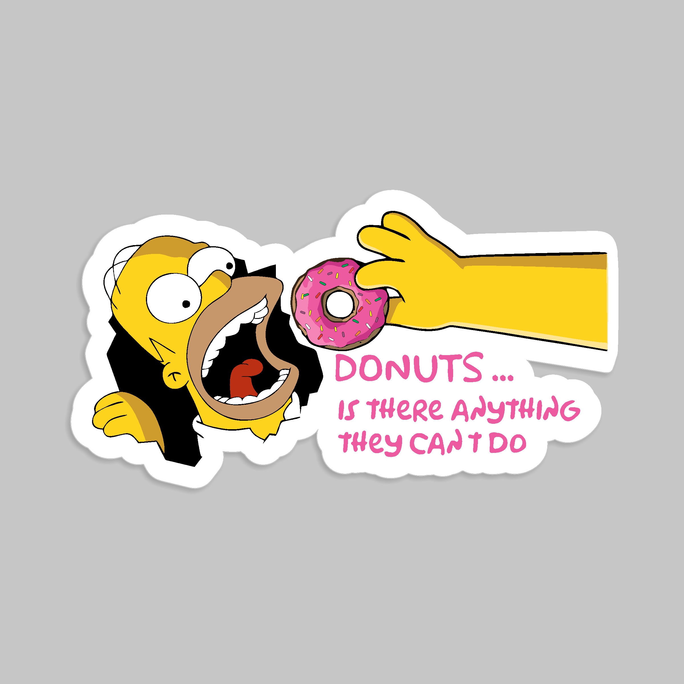Donuts. Is There Anything They Can't Do Sticker