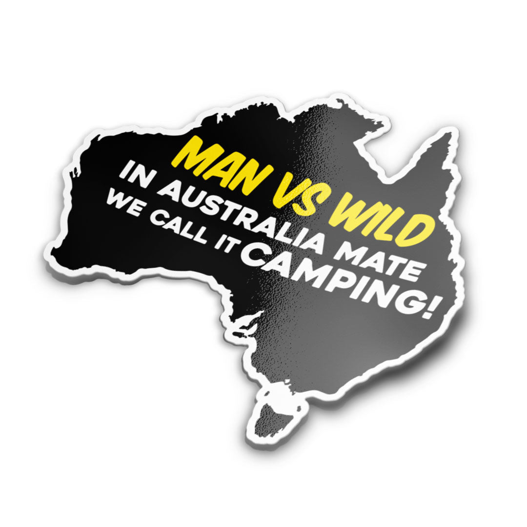 Man vs Wild Sticker