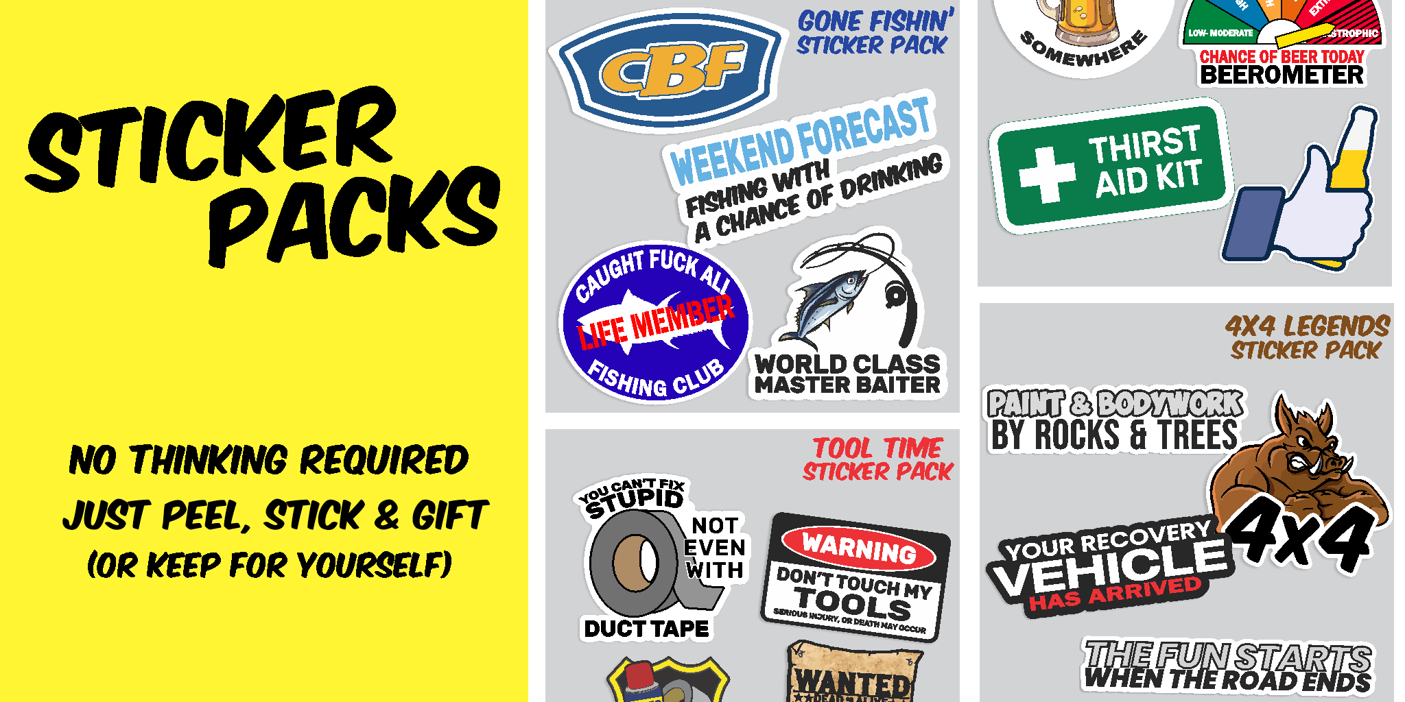 Stypid Sticker Sticker Packs – Stupid Stickers