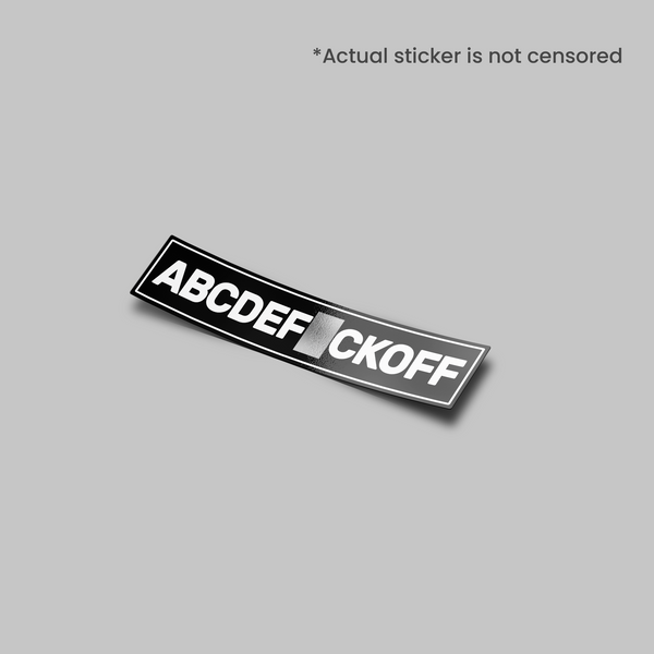 ABCDEF Sticker – Stupid Stickers