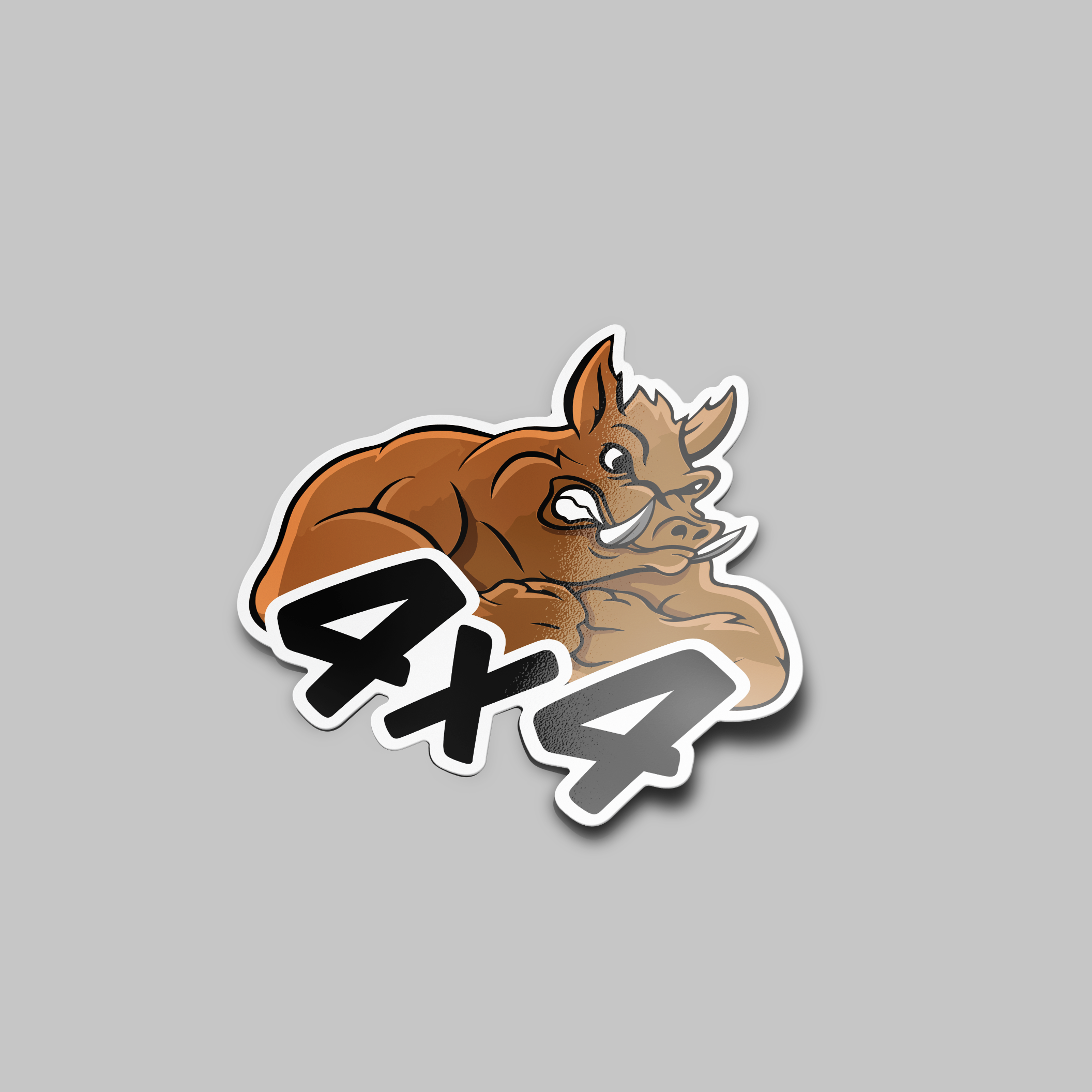 4x4 BOAR STICKER