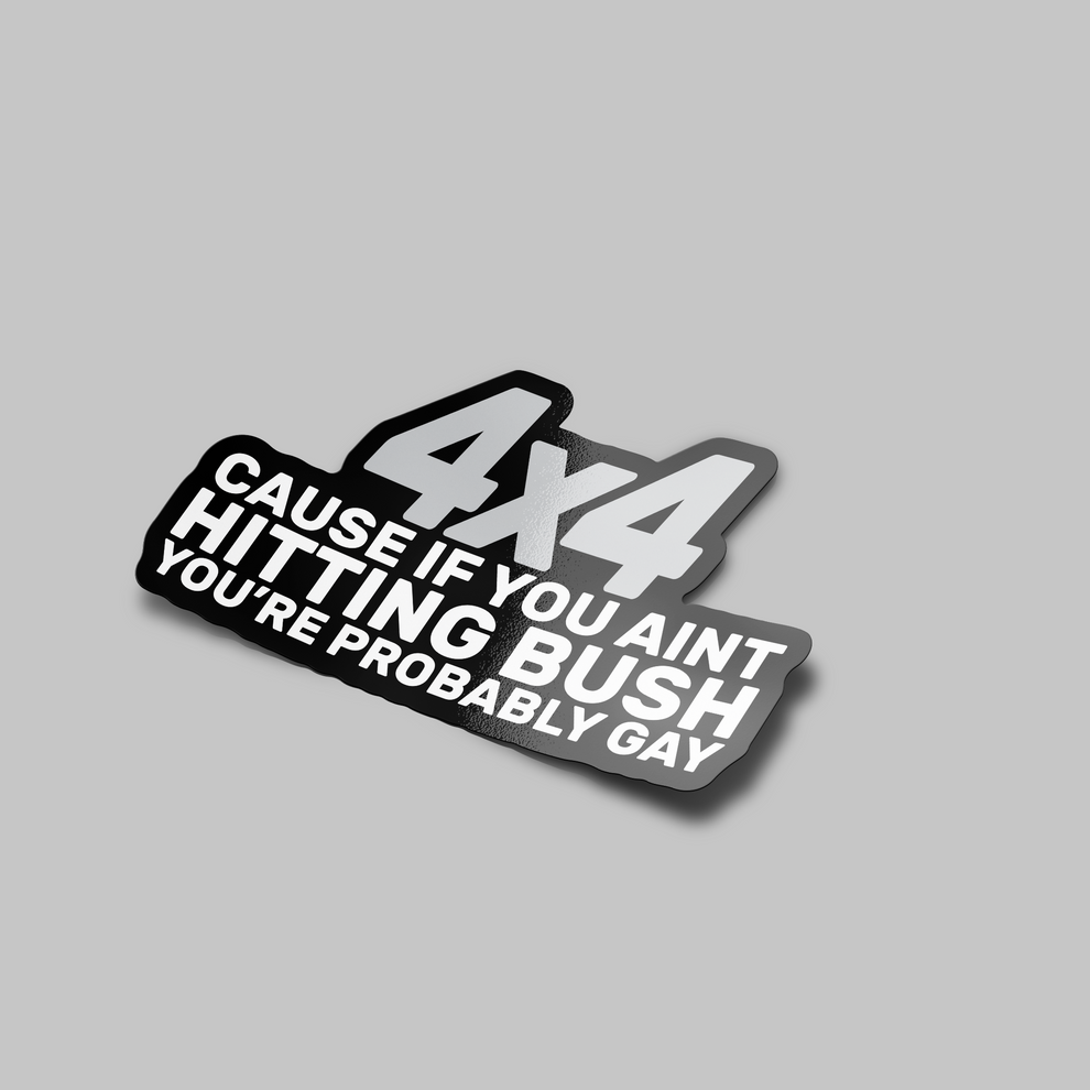 4X4 Hitting Bush Sticker – Stupid Stickers