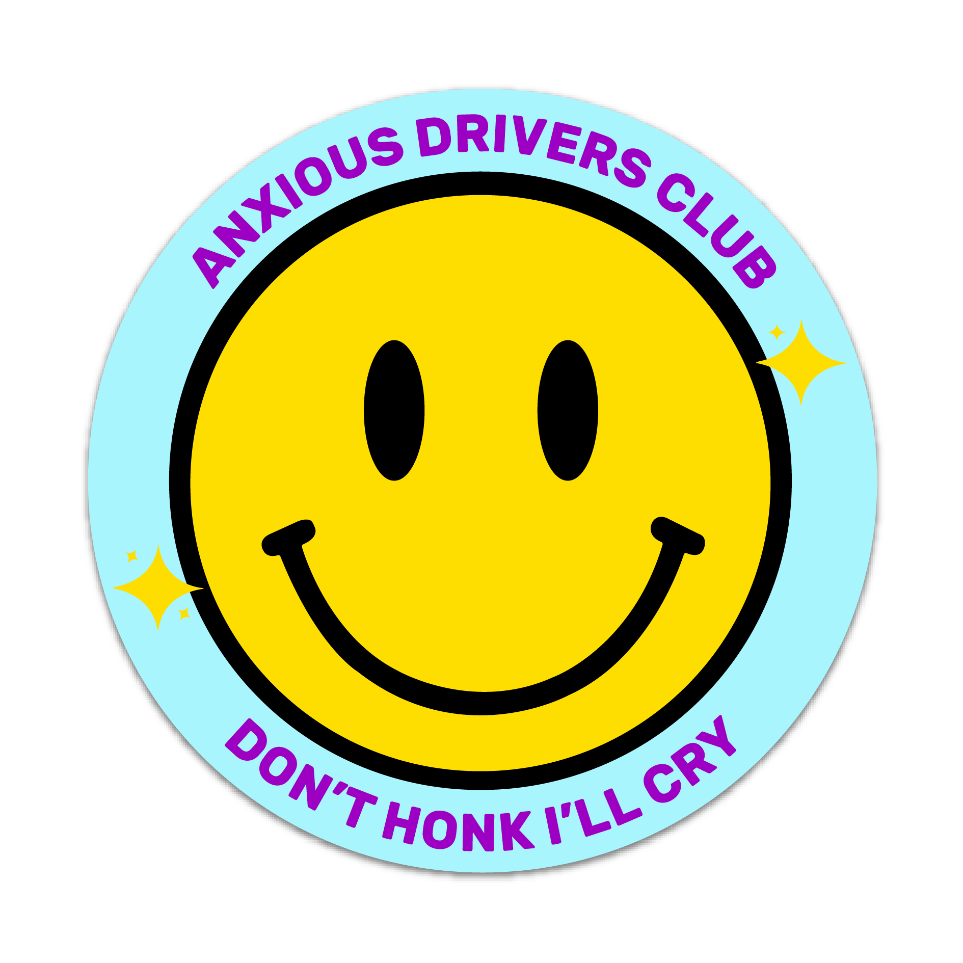 ANXIOUS DRIVERS CLUB STICKER