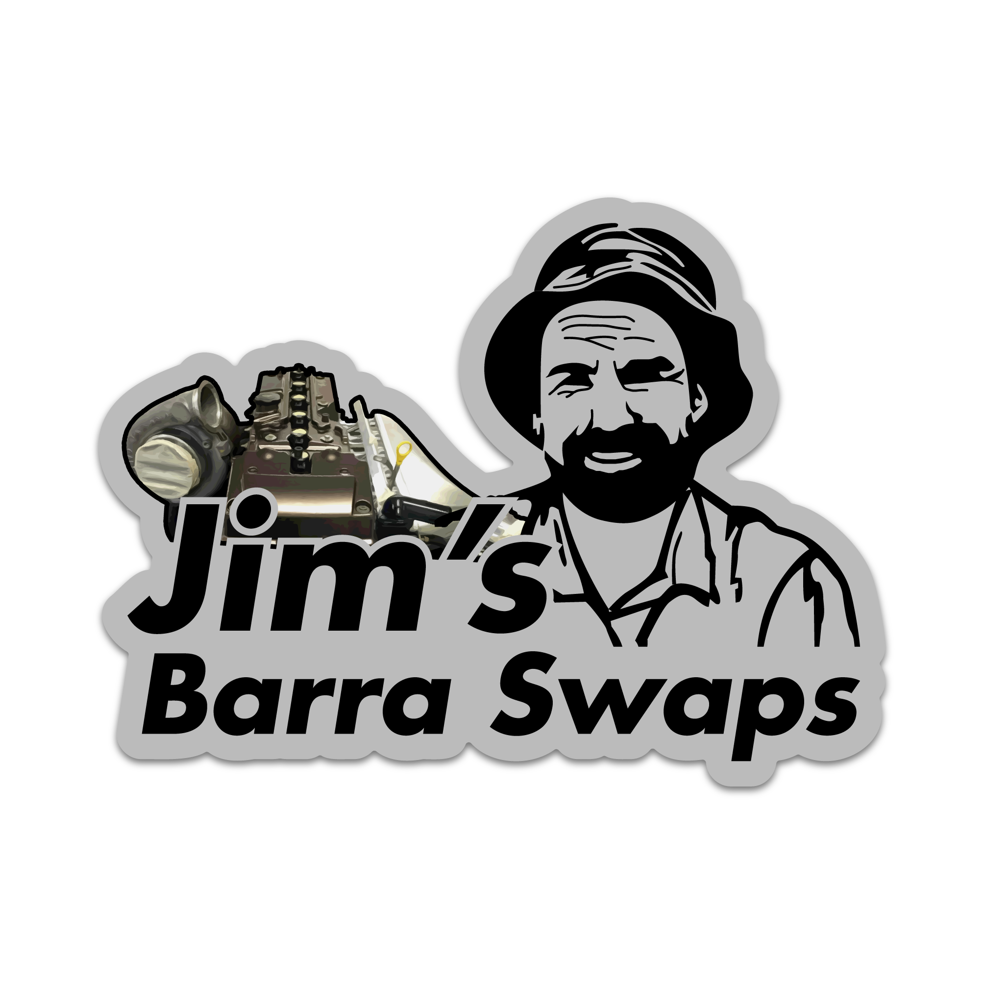 JIM'S BARRA SWAPS STICKER