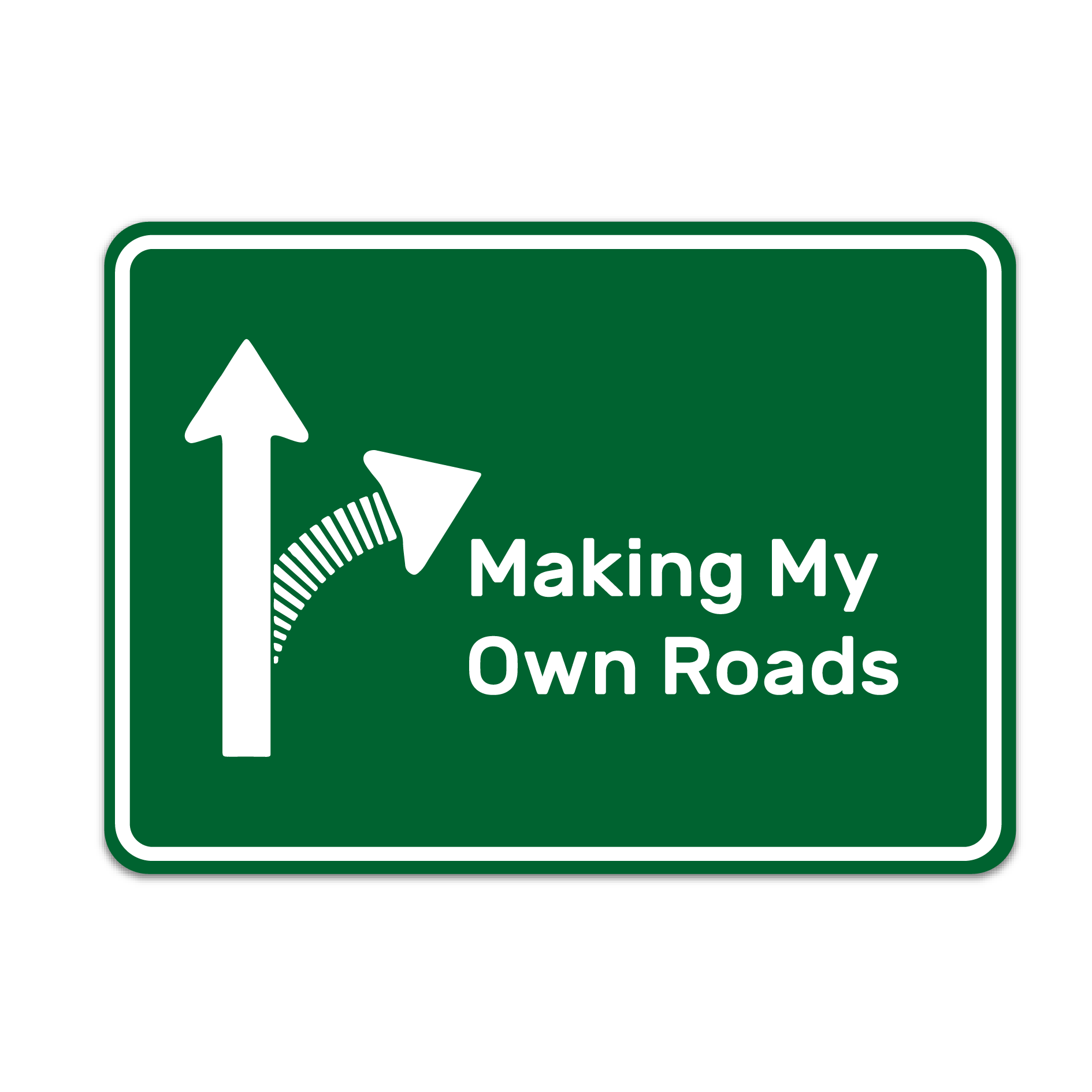 4X4 MAKING MY OWN ROADS STICKER