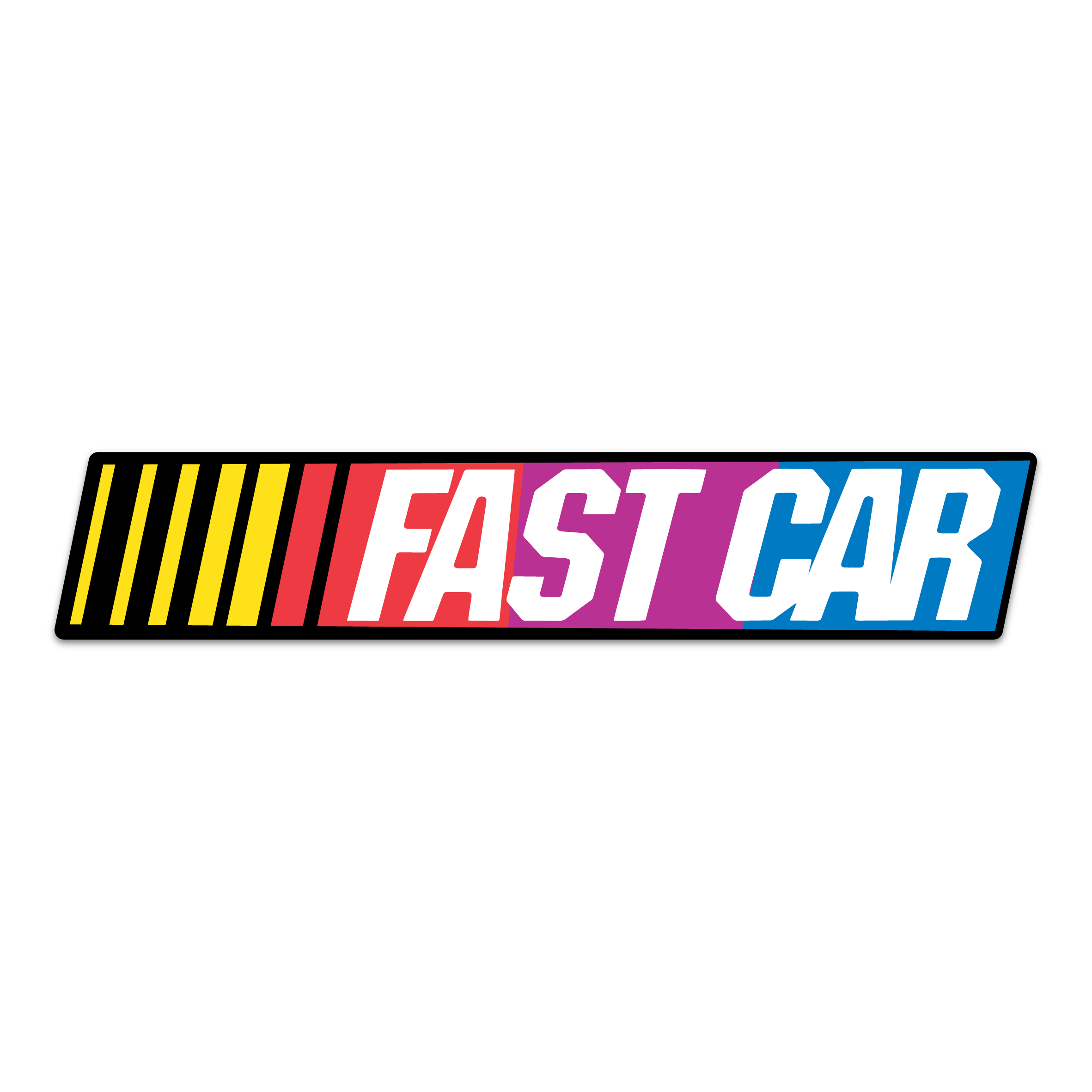 FAST CAR STICKER