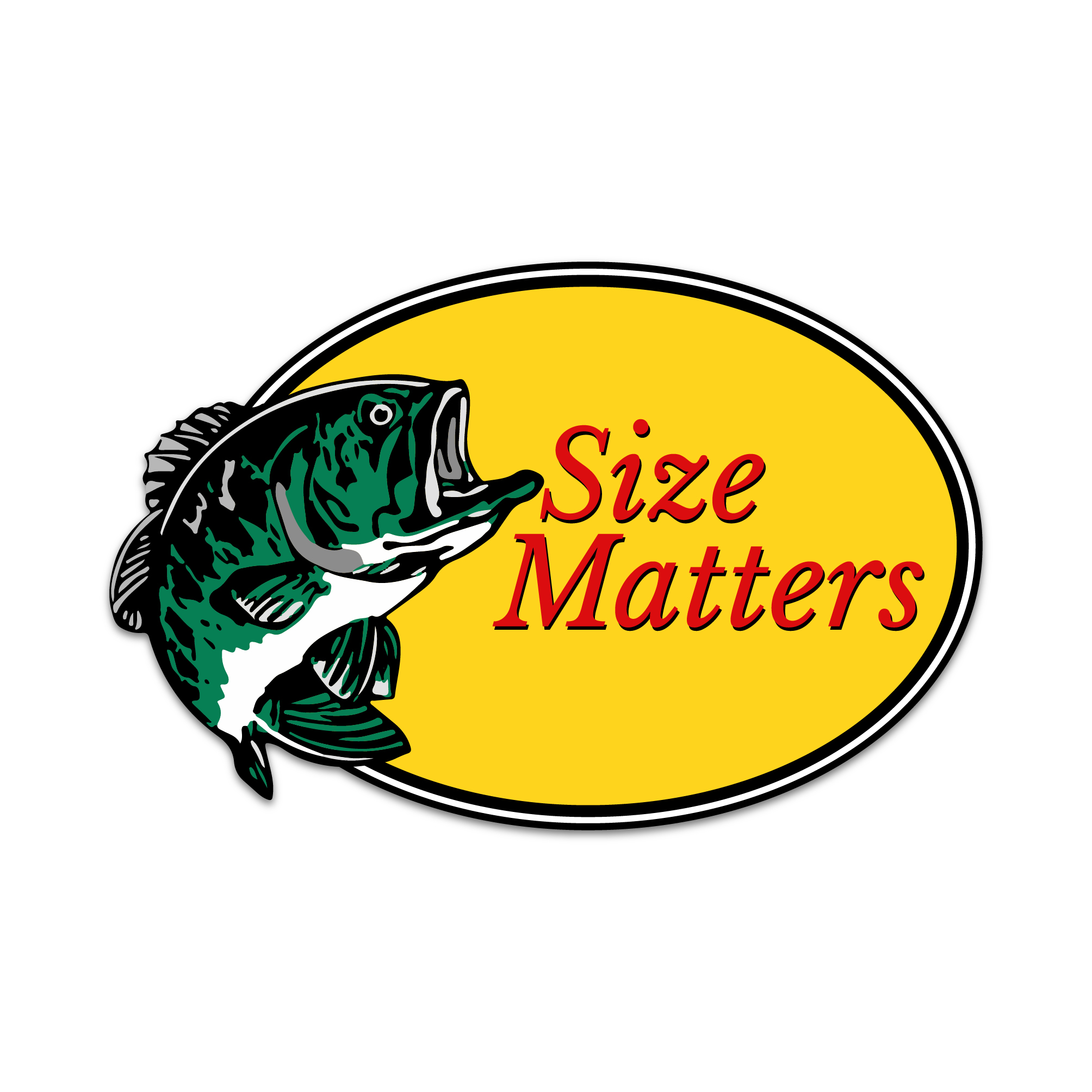 SIZE MATTERS FISHING STICKER