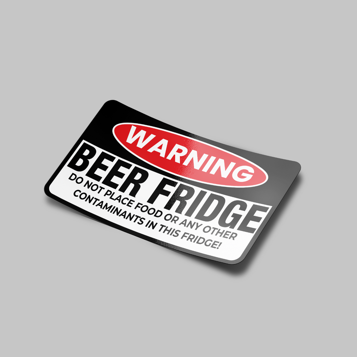Warning Beer Fridge Sticker – Stupid Stickers