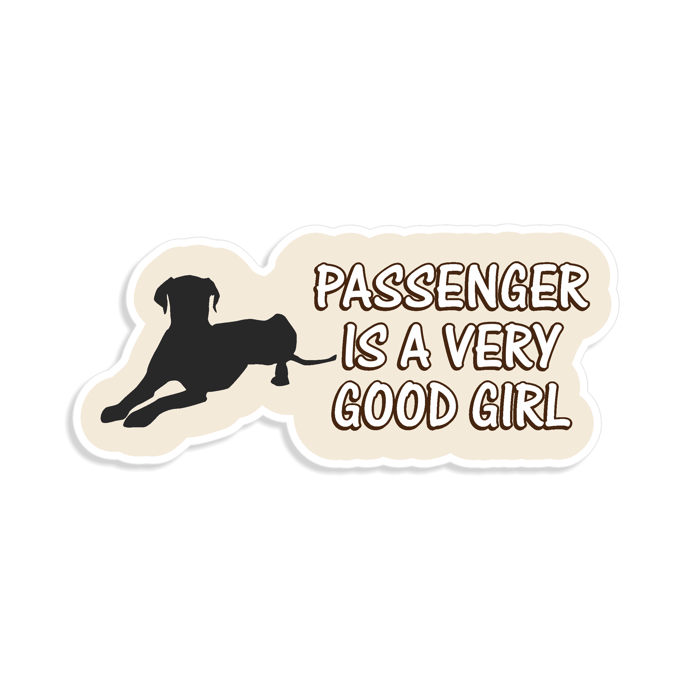 Passenger is a Very Good Girl Sticker