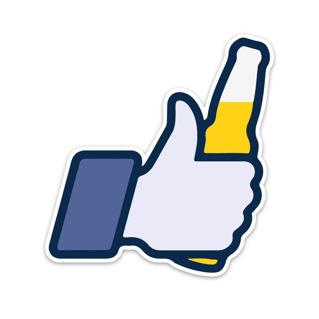 Beer Thumb Sticker