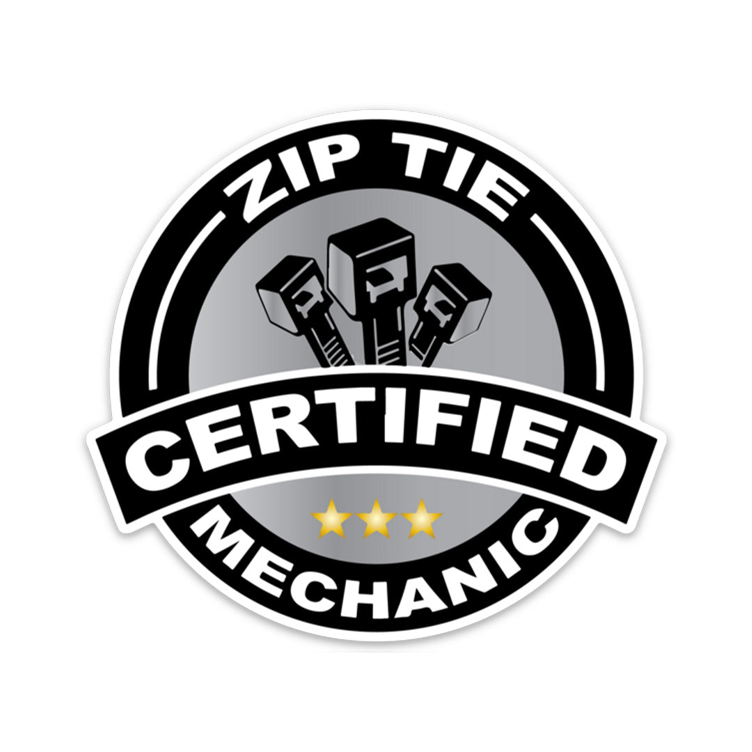 Zip Tie Mechanic Sticker