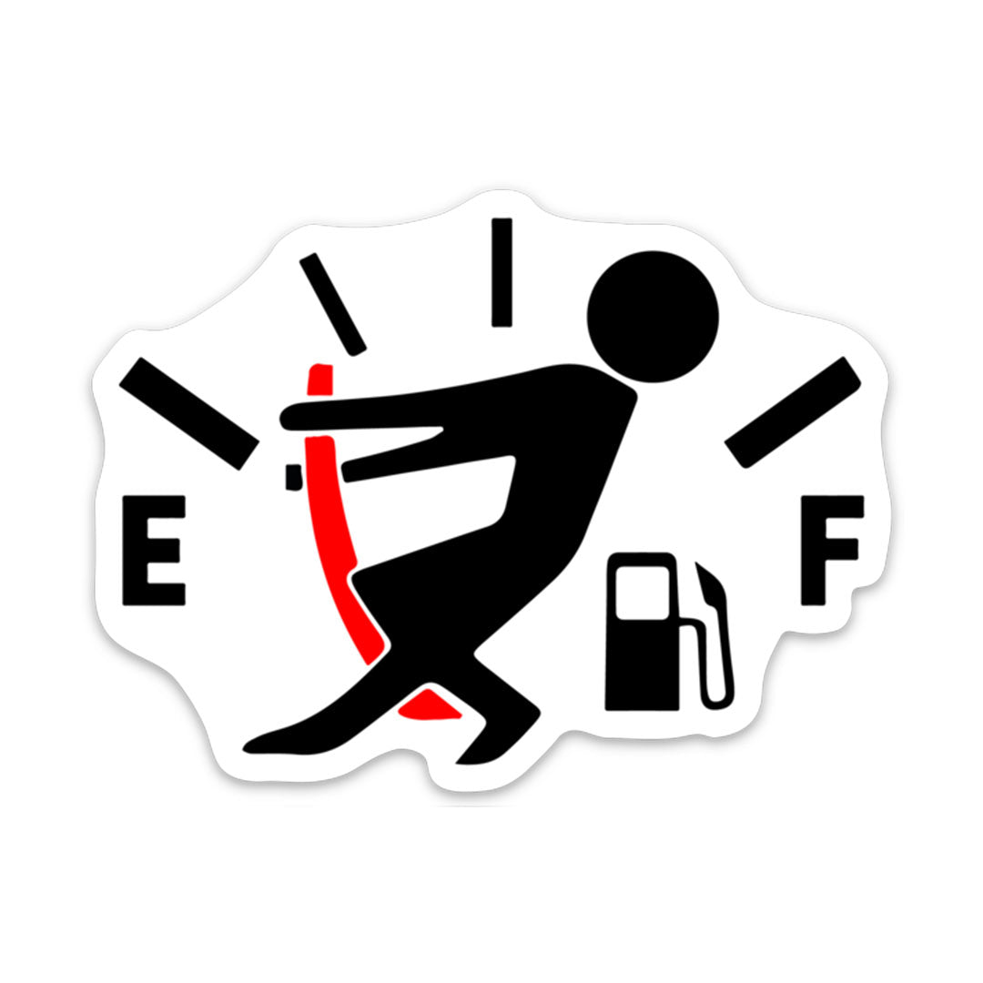 Empty Fuel Sticker