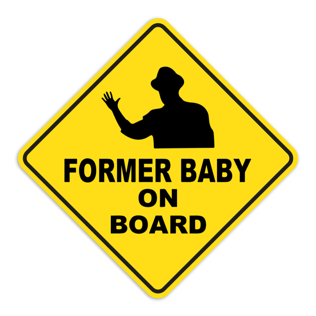 Former Baby on Board Sticker