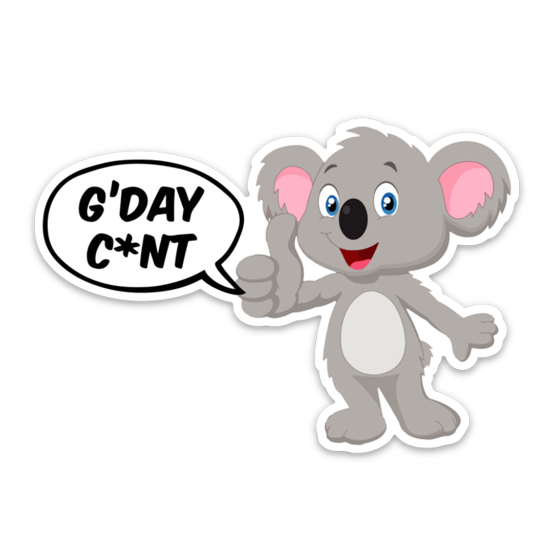 G’day C*nt Koala Sticker