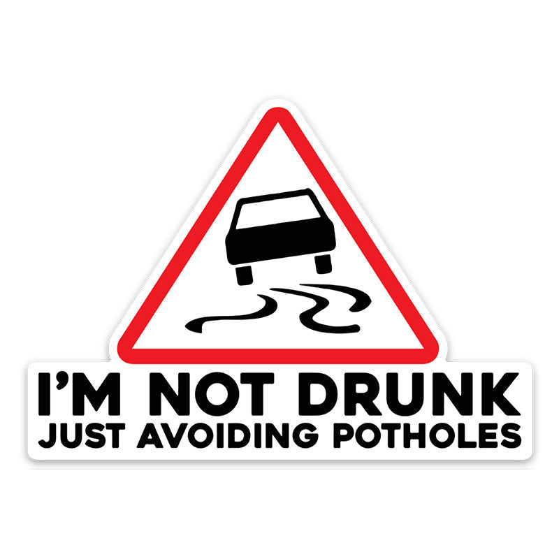 Avoiding Potholes Sticker