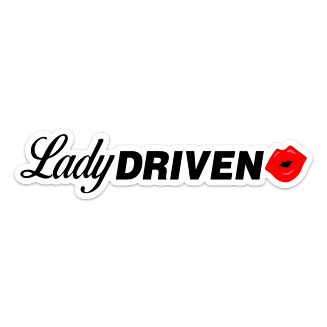 Lady Driven Sticker