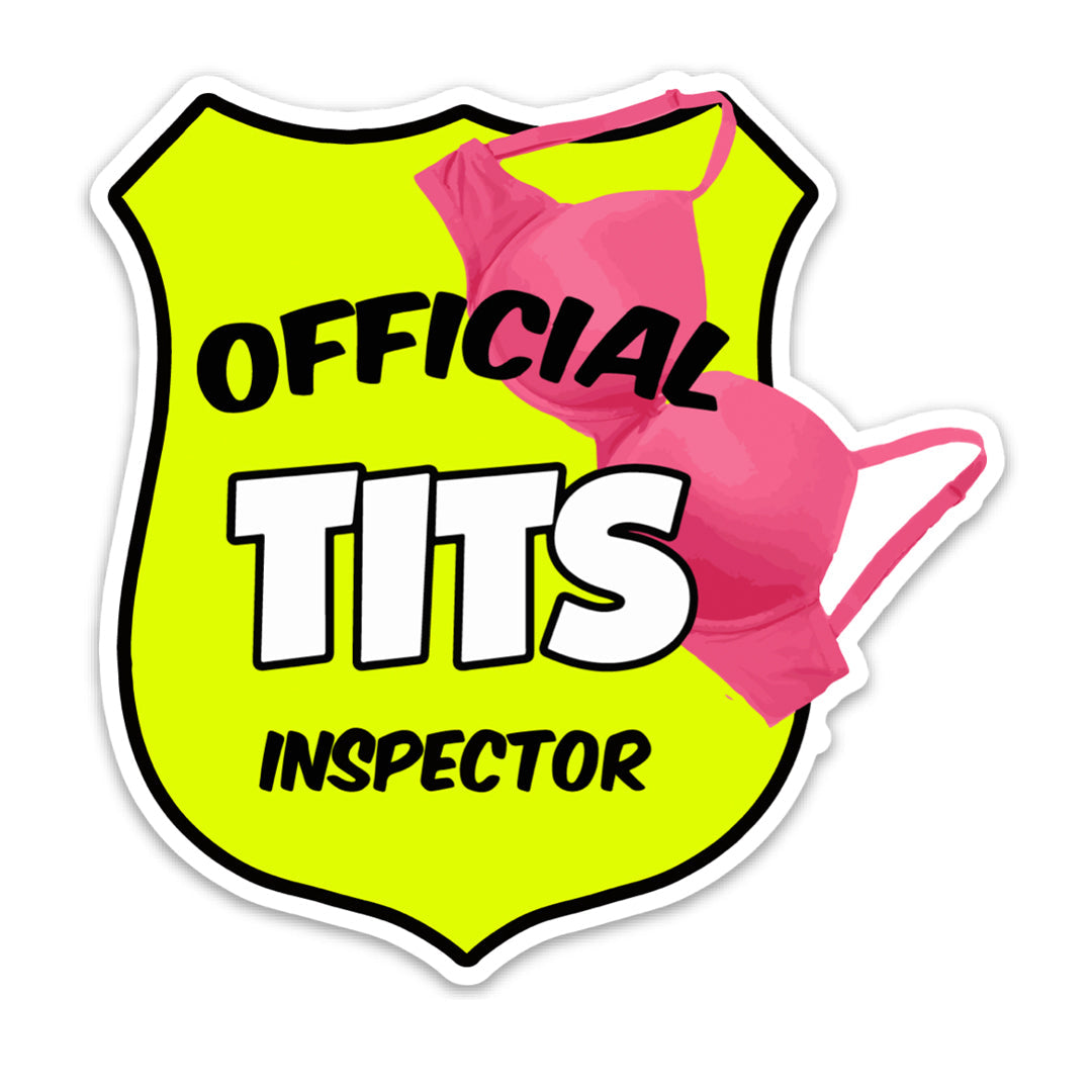 Official Tits Inspector Sticker
