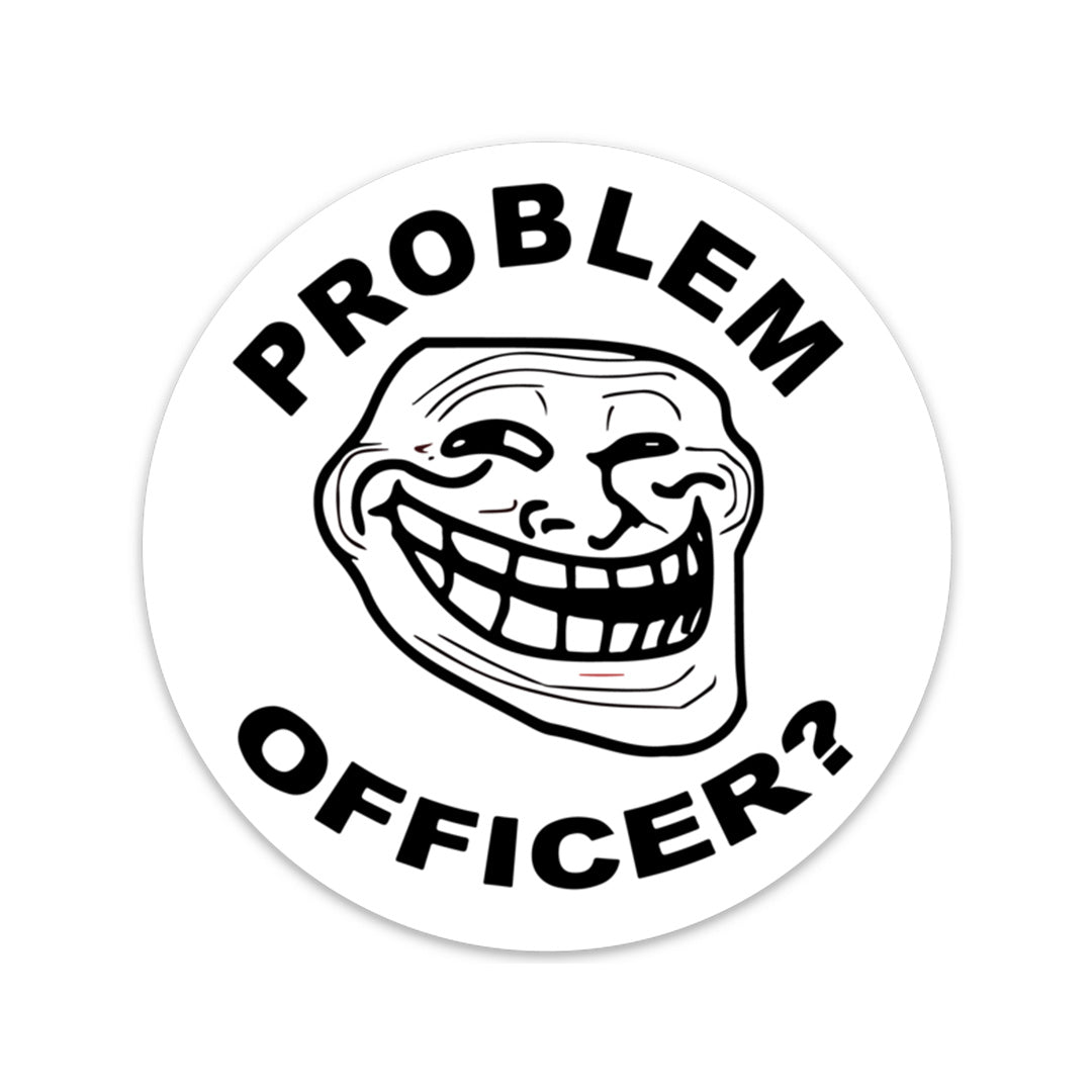 Problem Officer Sticker