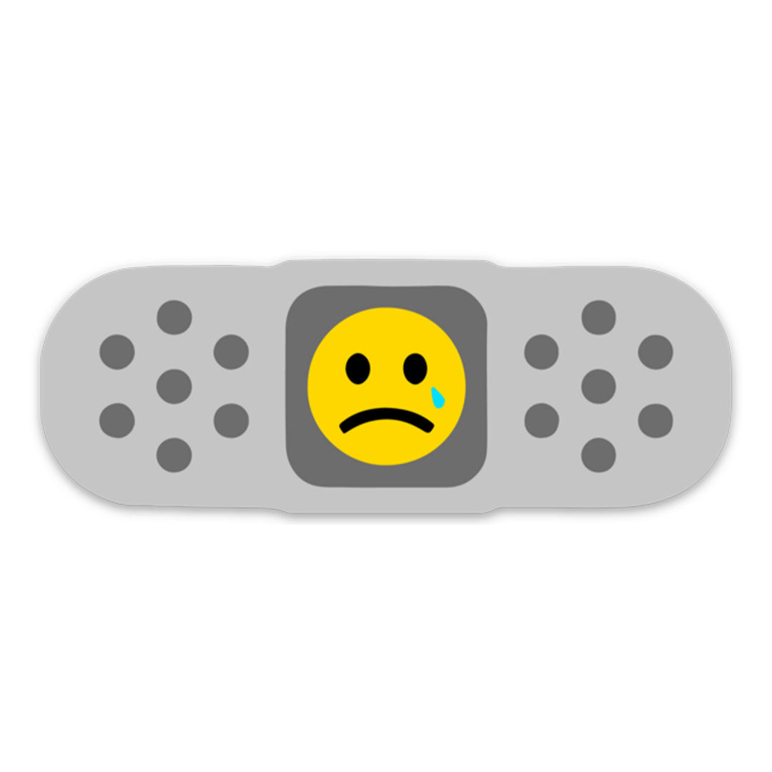 Sad Bandaid Sticker