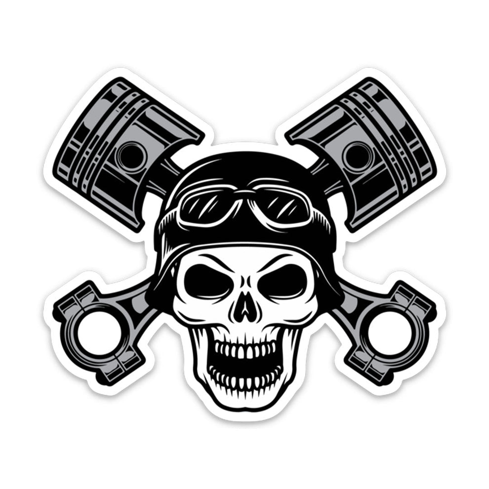 Pistons Skull Sticker – Stupid Stickers