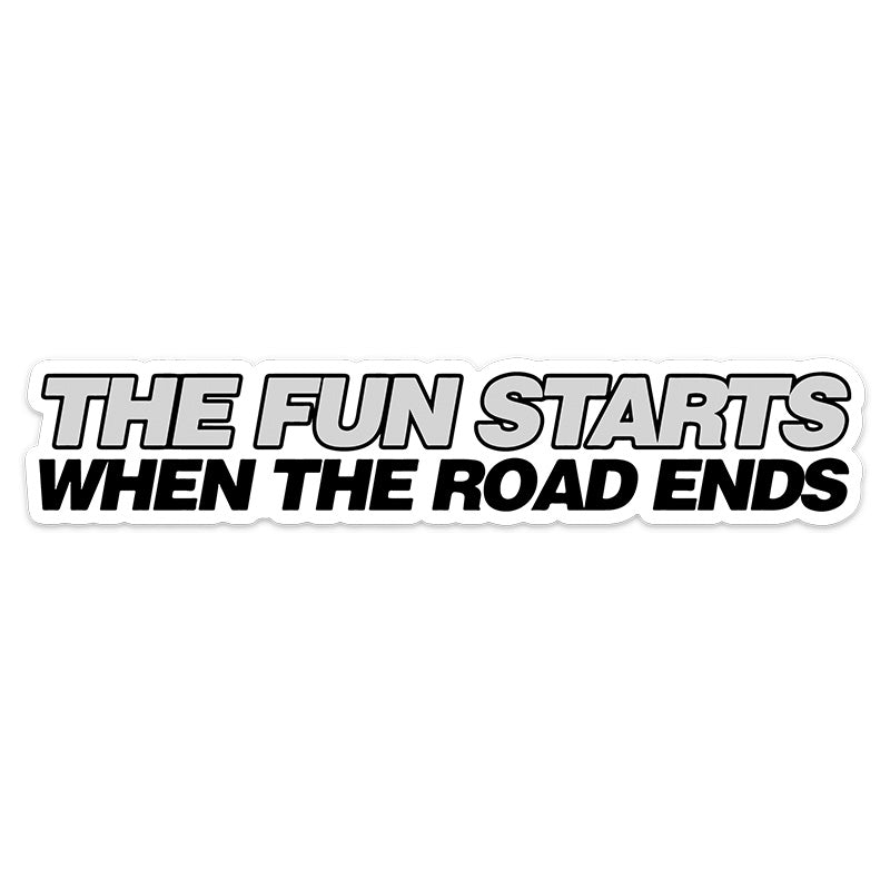 The Fun Starts Sticker