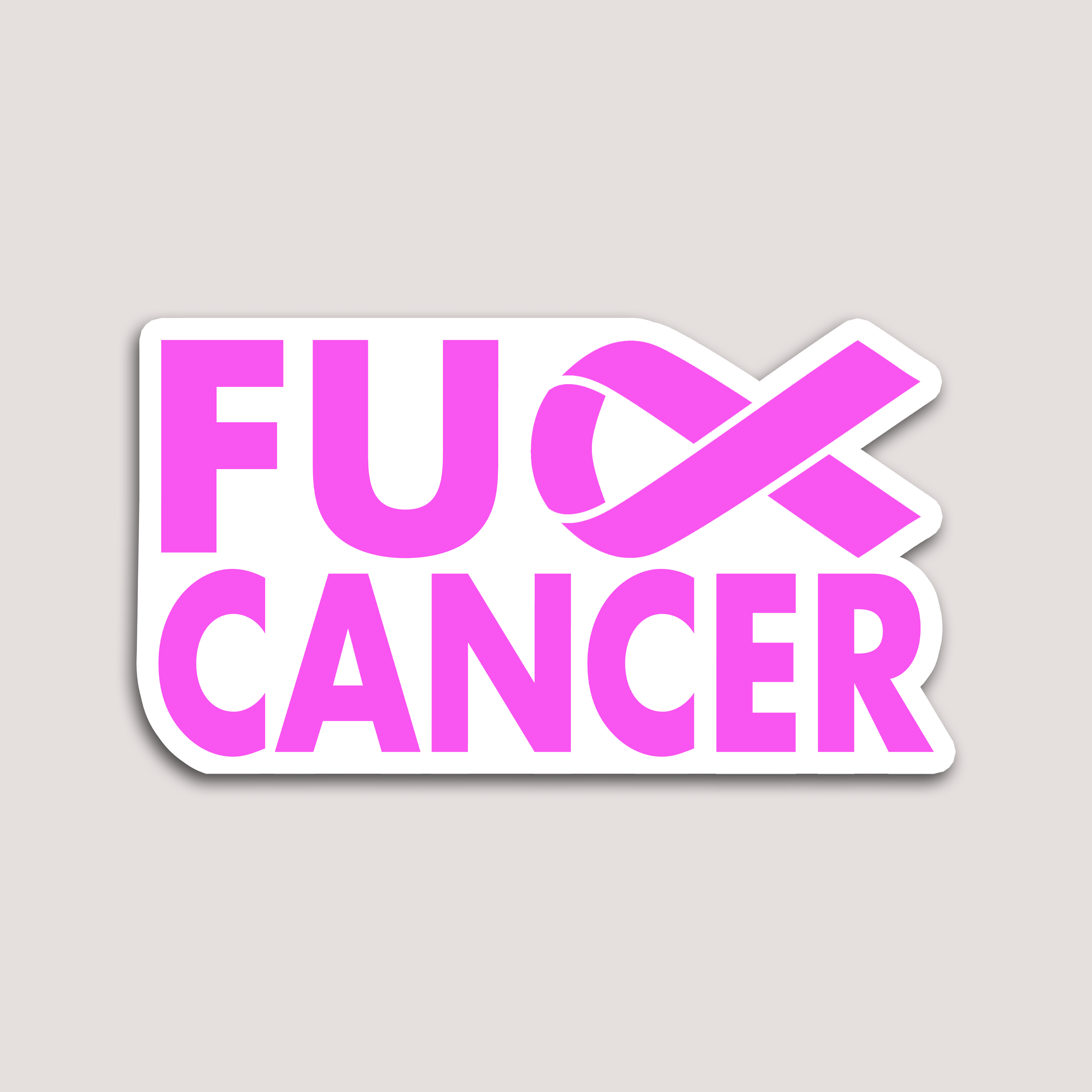 FU CANCER STICKER