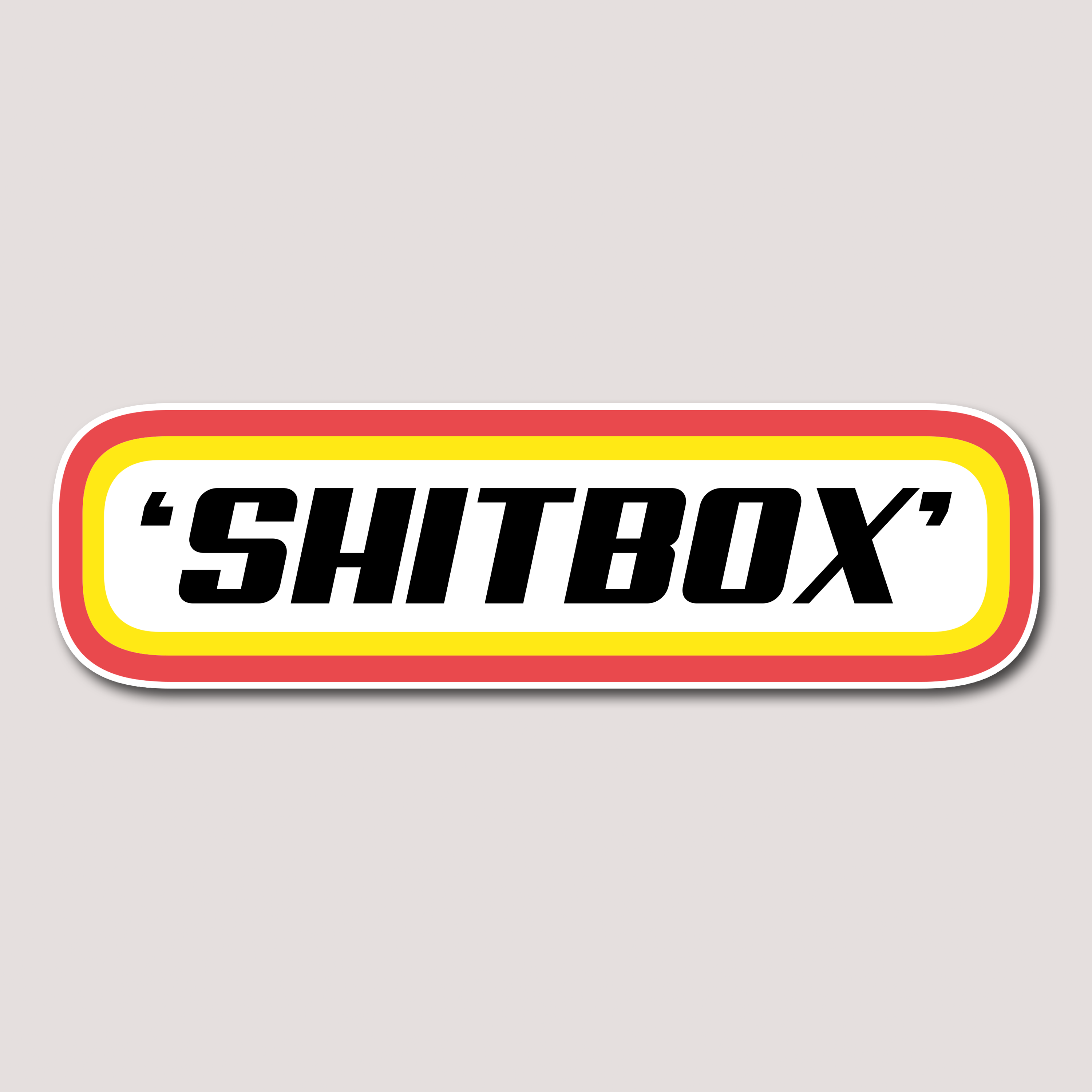 SHITBOX CAR STICKER