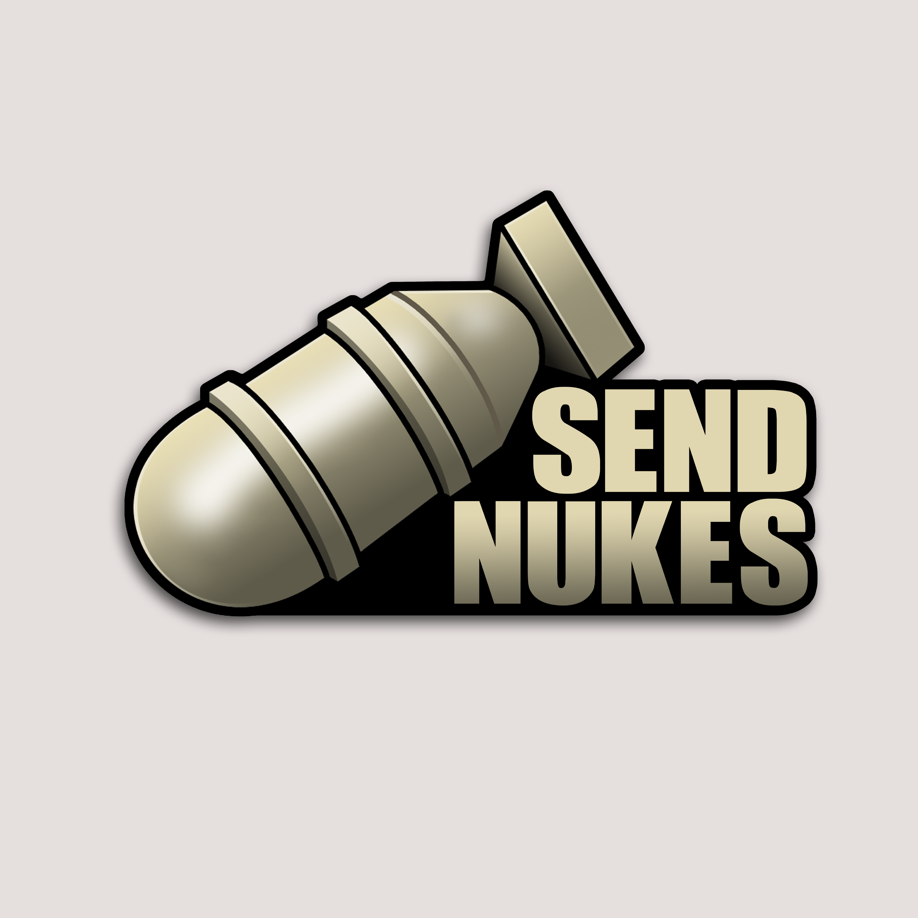 SEND NUKES COD GAMING STICKER