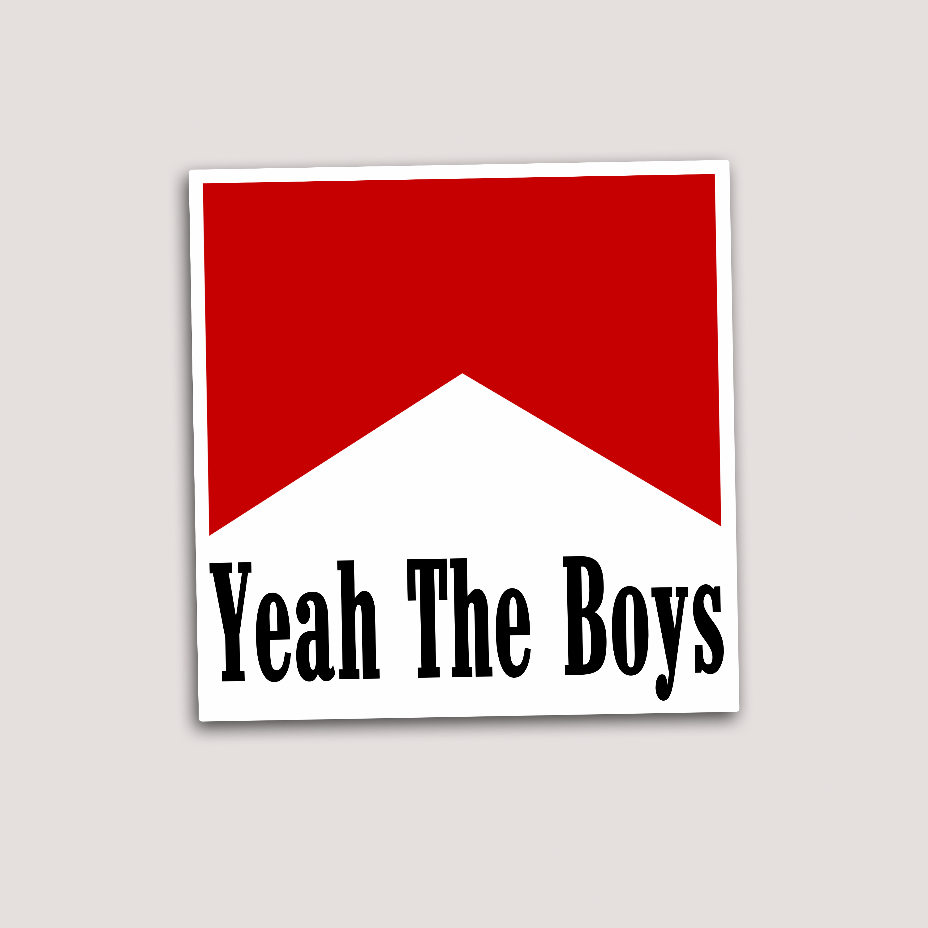 Yeah the Boys Cig Sticker