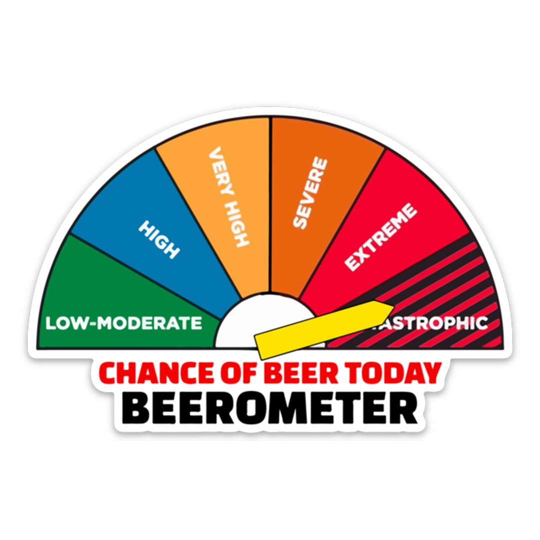 BEEROMETER STICKER