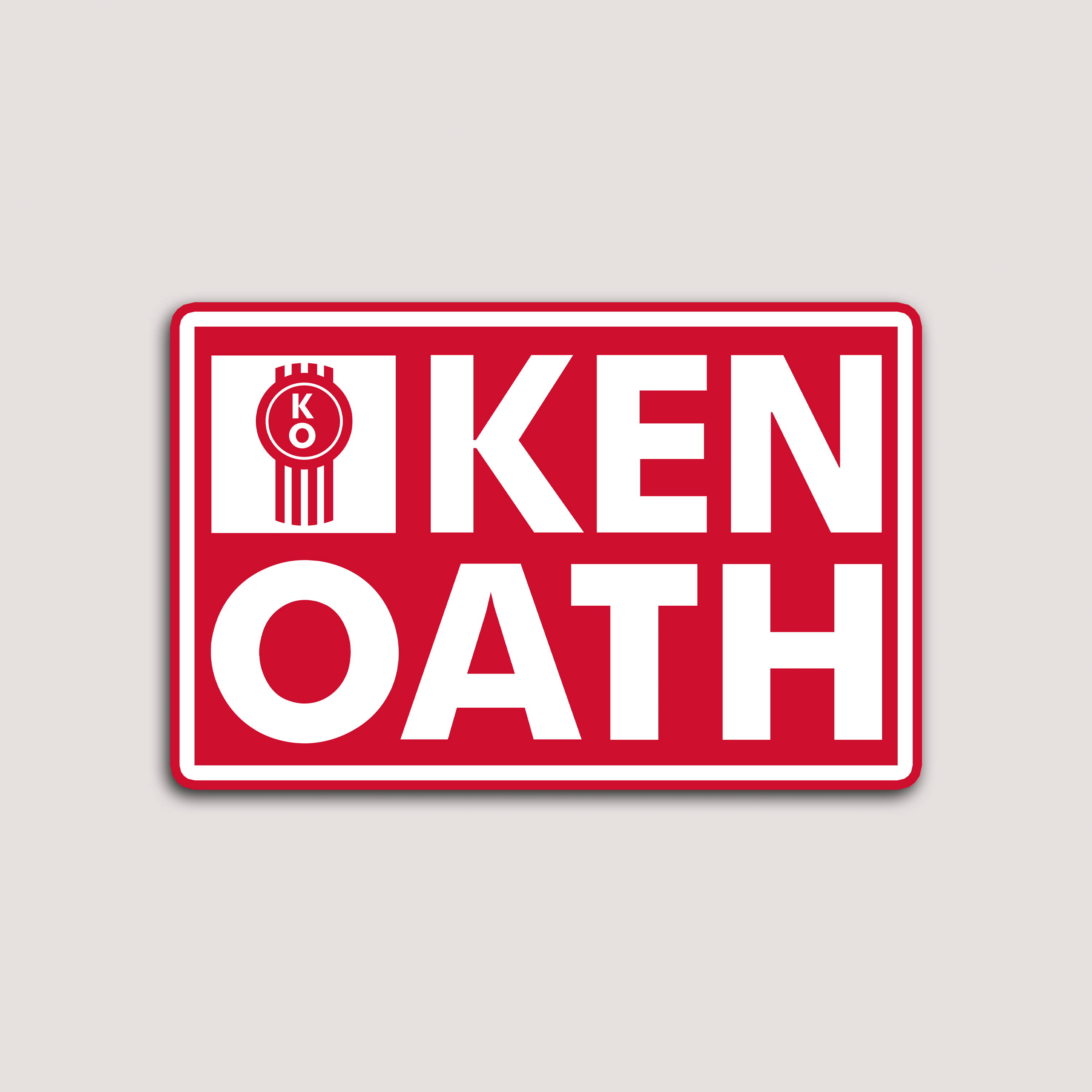 KEN OATH RECTANGLE STICKER