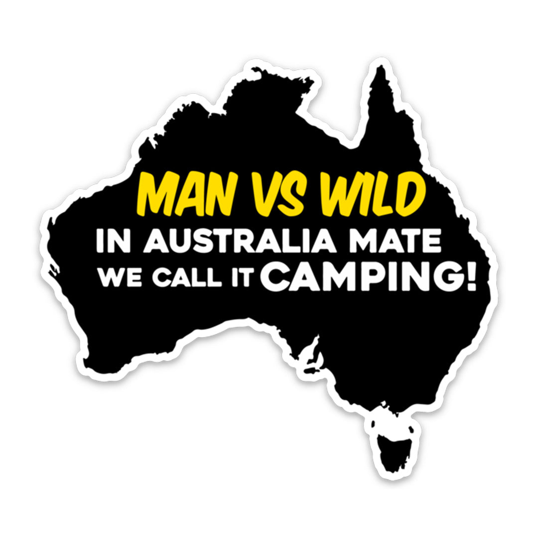 MAN VS WILD STICKER