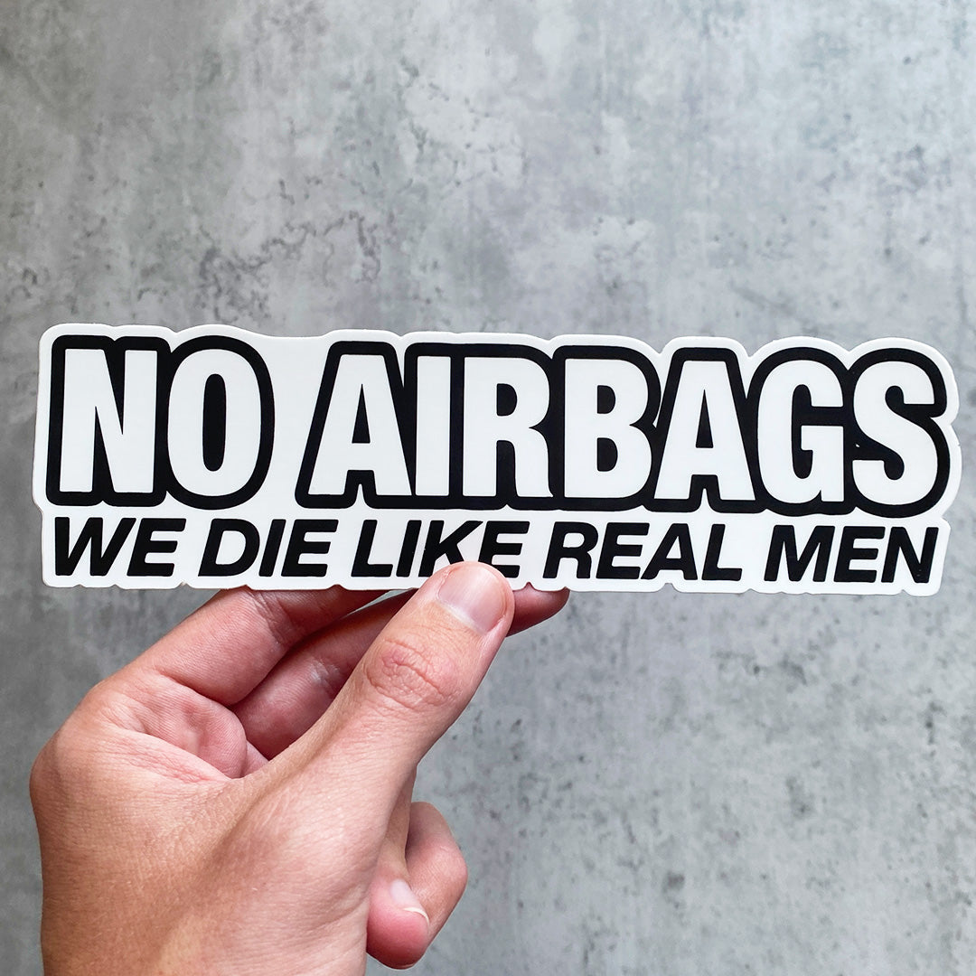 NO AIRBAGS STICKER