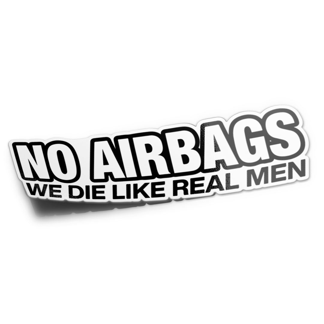 NO AIRBAGS STICKER