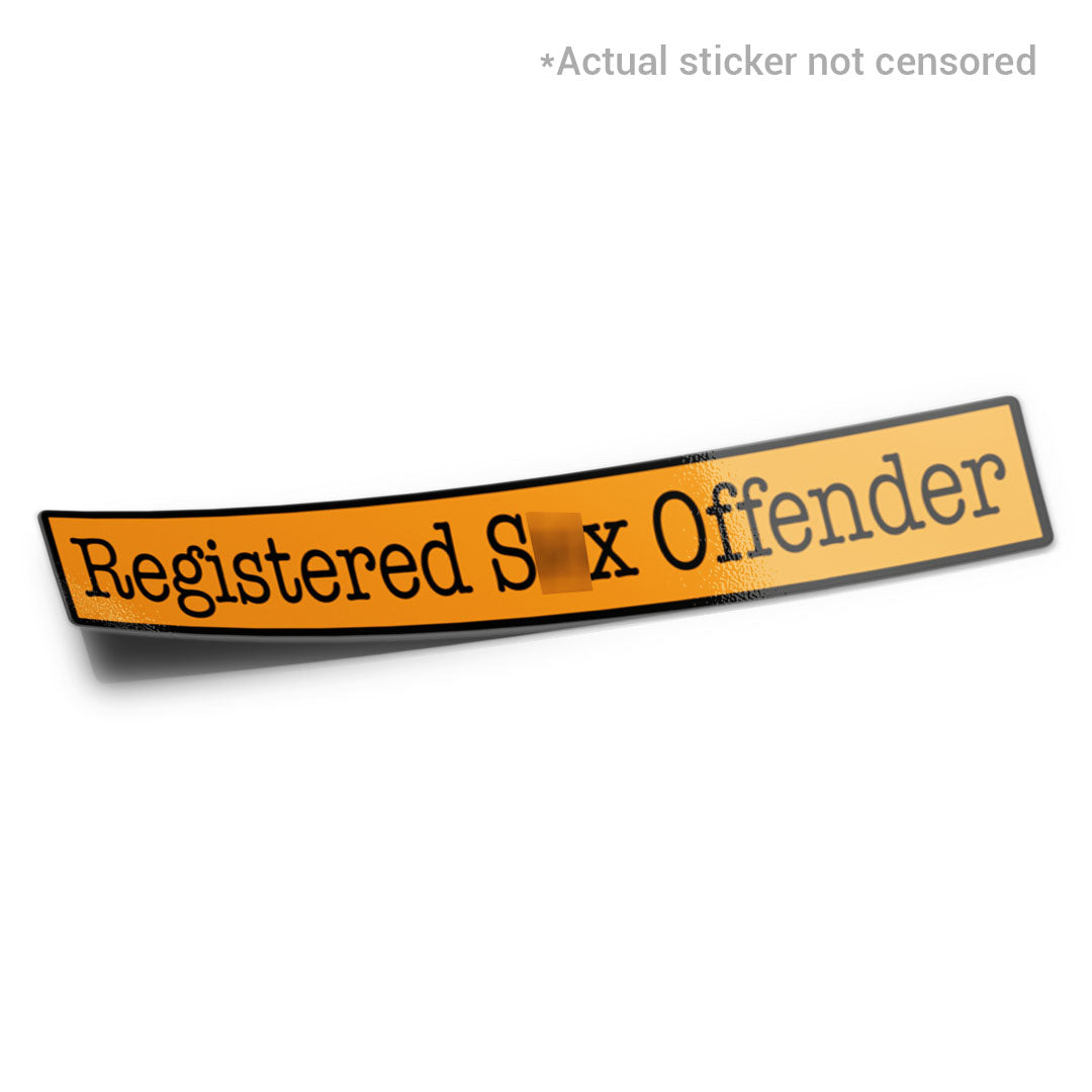 REGISTERED S3X OFFENDER STICKER