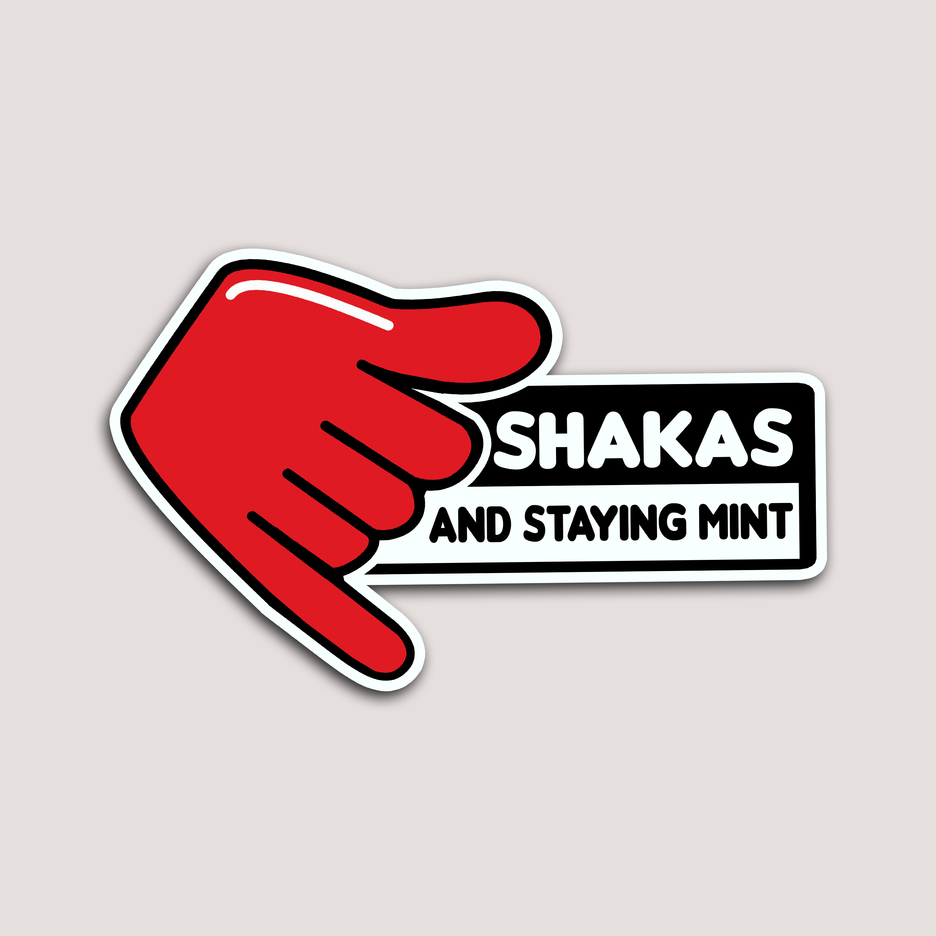 SHAKAS DOWN DOWN STICKER