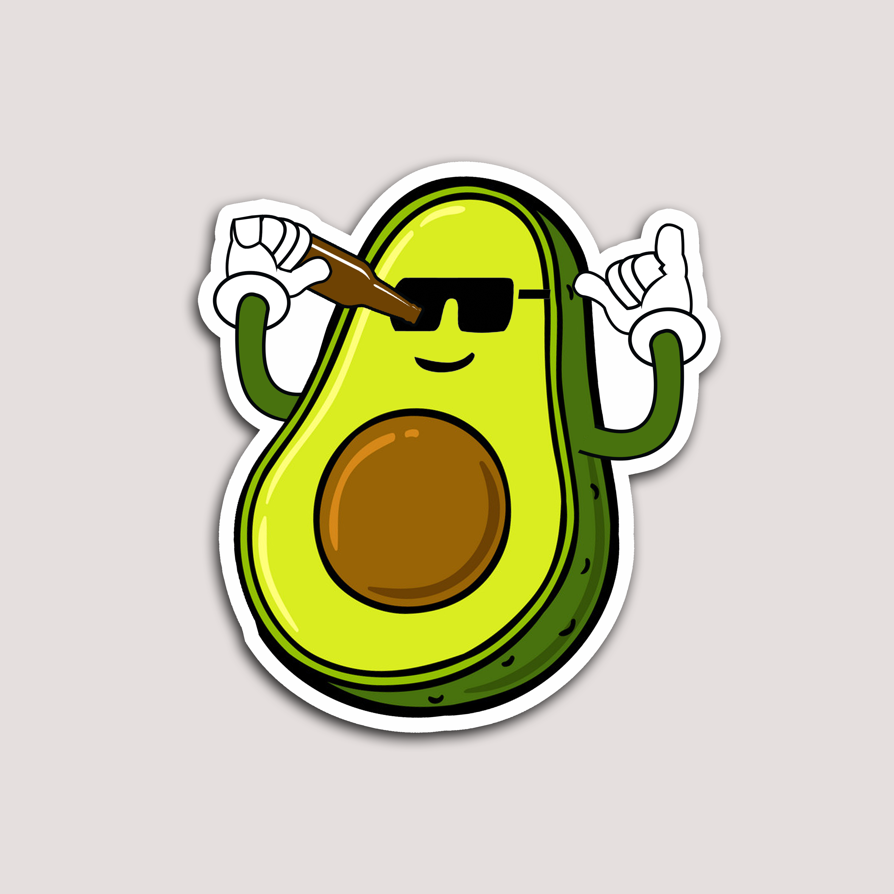 SMASHED AVOCADO STICKER