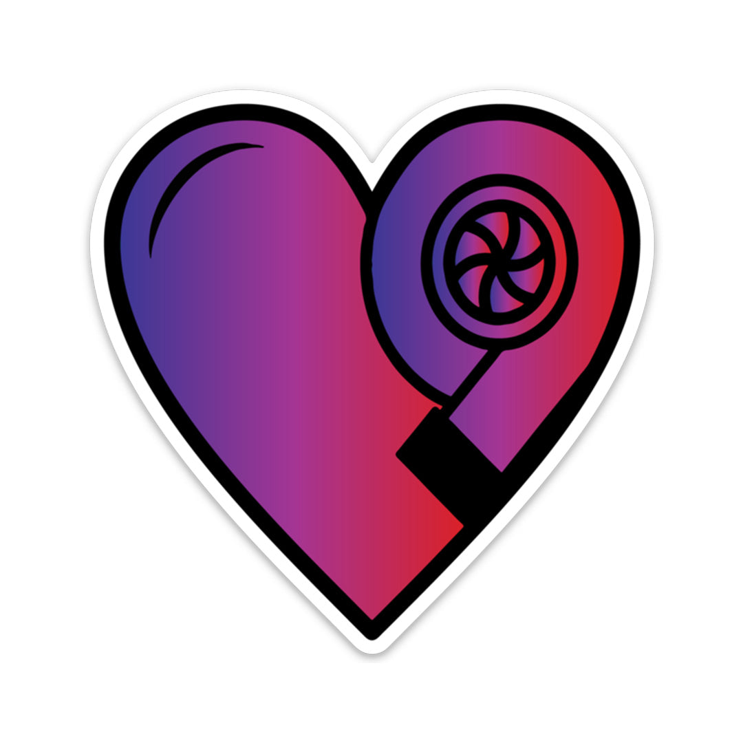 TURBO HEART STICKER