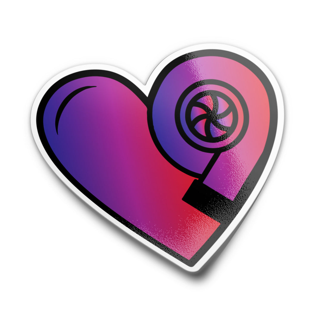 TURBO HEART STICKER